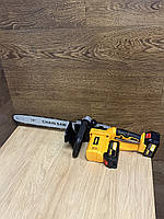 Бесщеточная аккумуляторная цепная электропила 48В 6А DeWalt 40 см пила цепная с двумя батареями