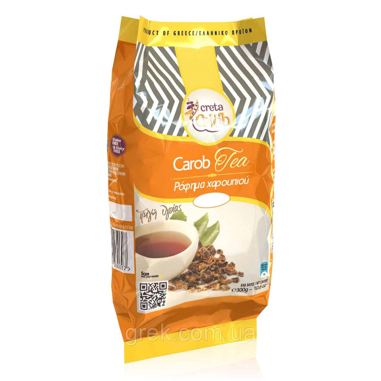 Чайний напій з органічних плодів ріжкового дерева Creta Carob 300 г, фото 1