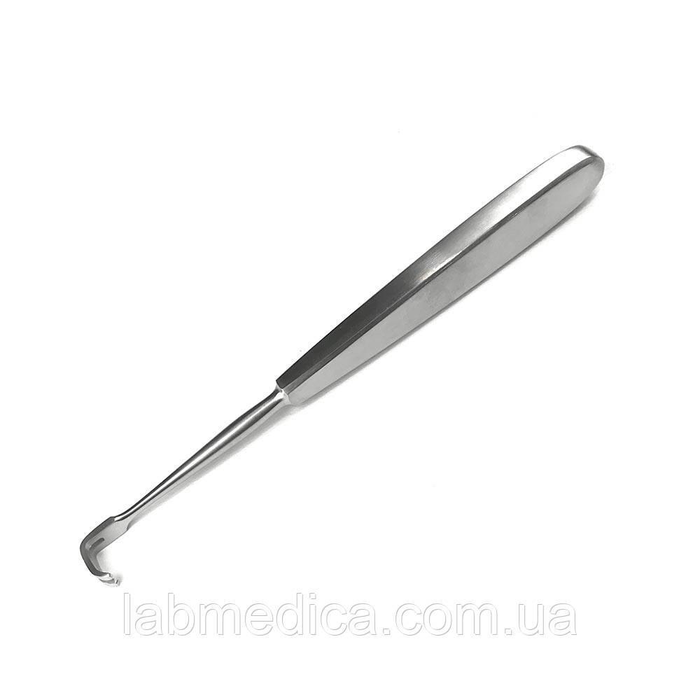 Гачок 2 зубці по Klapp тупий для сухожилля. Довжина 17,5 см, р.ч. 12х6 мм SURGIWELOMED, фото 1