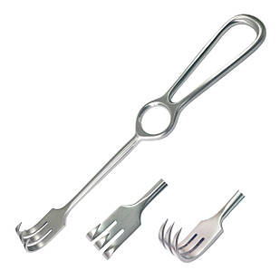 Гачок хірургічний 3 зубці гострі за Kocher Довжина 22 см SURGIWELOMED