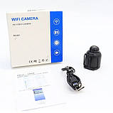Міні IP камера відеоспостереження HD широкоформатна P7-X5 з Wi Fi портативна з підставкою для дому та офісу, фото 8