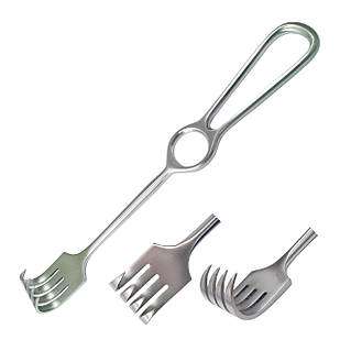 Гачок хірургічний 4 зубці гострі за Kocher Довжина 22 см SURGIWELOMED