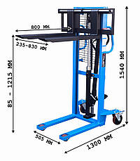 Мачтовий навантажувач STILER 500 кг, фото 3