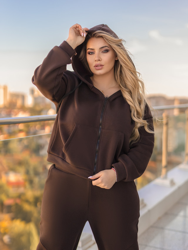 Утеплений спортивний костюм жіночий "The best"