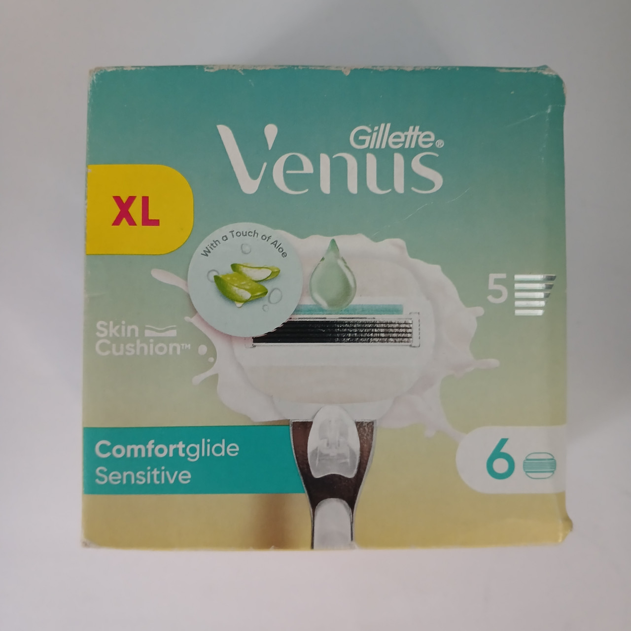 Касети жіночі для гоління Gillette Venus 5 Pro Olay Comfortglide Sensitive Картрiдж 6 шт. (Жилет Венус Олей Оригінал)