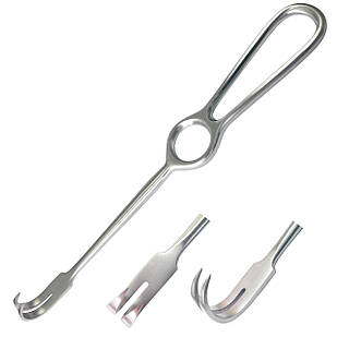 Гачок хірургічний 2 зубці гострі за Kocher Довжина 22 см SURGIWELOMED