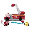 Величезна пожежна машина PAW Patrol Fire Rescue зі світловими та звуковими ефектами та з додатковою машинкою та фігуркою Маршала, фото 6