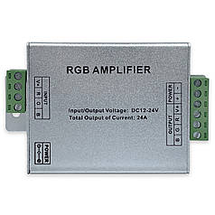 Підсилювач RGB LT 288w 24А 12-24V для світлодіодної стрічки 72002