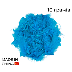 Набір: пір'я на бабл / Bubble 24 яскраво-блакитне, 10г