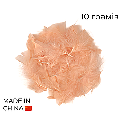 Набір: пір'я на бабл / Bubble 04 персикове, 10г