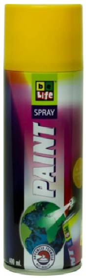 Лак акриловий тонувальний BeLife, 400 мл Аерозоль Жовтий, фото 1