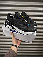 Чоловічі чорні термо кросівки Salomon XT-6 з мембраною, зимові повсякденні легкі чоловічі термо кросівки Саломон до -15 градусів