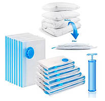 Вакуумні пакети для одягу, постільної білизни, ковдр, подушок 40*60 см (5 шт,)