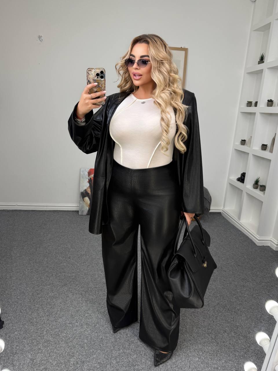 Штани для милих дам "Екошкіра", фото 1