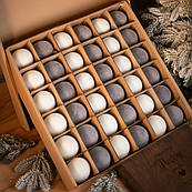 Набір 36 ялинкових новорічних іграшок кульок куль новорічні ялинкові іграшки та прикраси пластикові кулі кульки пластик на ялинку