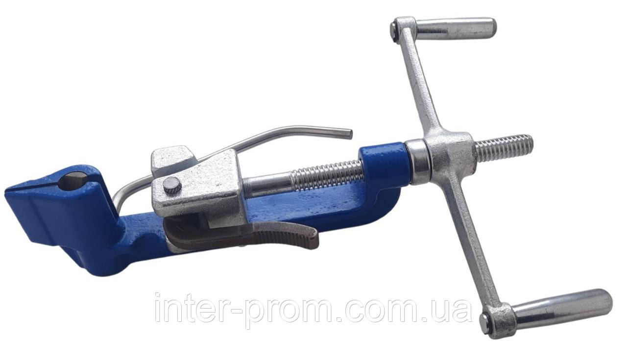 Інструмент для натягування і різання сталевої стрічки