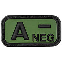 Патч група крові  "A- NEG" 3D гума, MFH, Німеччина, оригінал