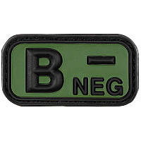 Патч група крові  "B- NEG" 3D гума, MFH, Німеччина, оригінал