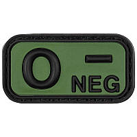 Патч група крові  "O- NEG" 3D гума, MFH, Німеччина, оригінал