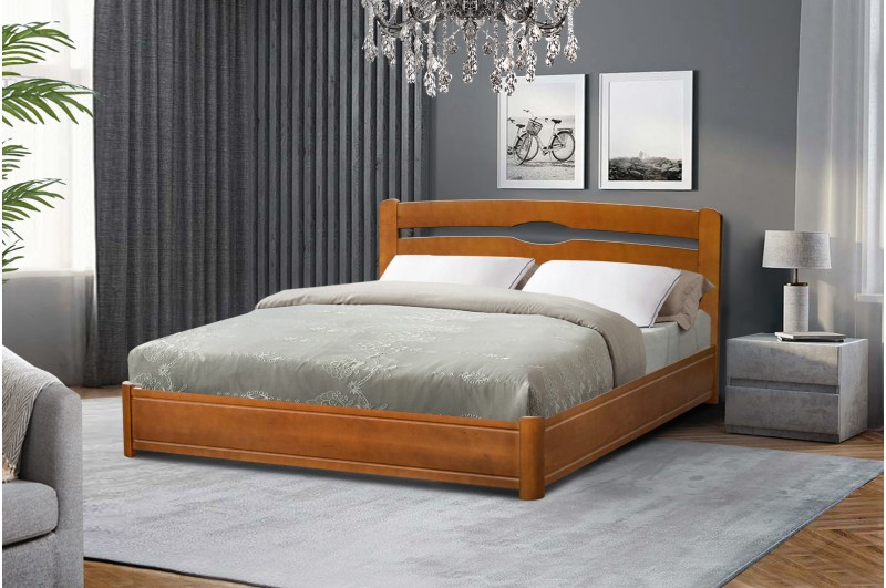 Ліжко двоспальна Кароліна з підіймальним механізмом 160 х 200 см (горіх), фото 1