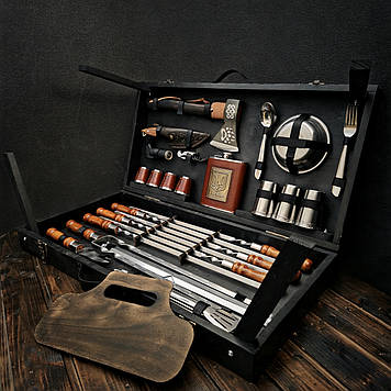 Набір шампурів у кейсі з ніжками "Карпатський"