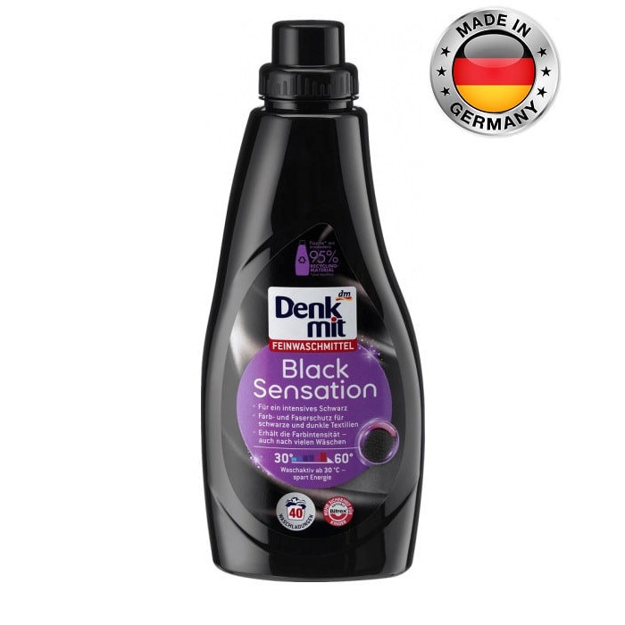 Гель для прання Denkmit для прання чорних речей 1000 мл 40 пр