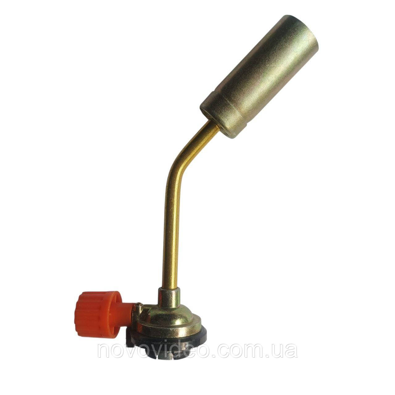 Пальник газовий портативний з металу УНІВЕРСАЛЬНИЙ до 1300 °C із цанговим з'єднанням