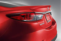 Спойлер-сабля на багажник з АБС пластику Mazda 6 2012+ Лип спойлер сабля багажника Мазда 6