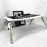 Підставка для ноутбука з кулером LD-09 E-Table, Підставка для ноутбука з тихим вентилятором KF-84, фото 6