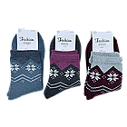 Жночі махрові шкарпетки Fashion Luxe бавовняні зірочки, розмір 36-40 12 пар/уп. асорті, фото 2