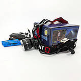 Налобний ліхтар для монтажних робіт, Головний ліхтар акумуляторний світлодіодний потужний TD-43, фото 9