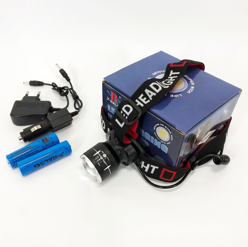 Налобний ліхтар для монтажних робіт, Головний ліхтар акумуляторний світлодіодний потужний TD-43, фото 1