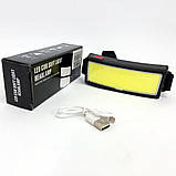 Налобний акумуляторний ліхтар на голову Bailong BL-F007-COB, Ліхтарик налобний потужний UH-54, фото 4