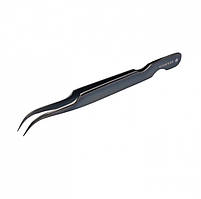 Пінцет вигнутий "Vivienne", чорний