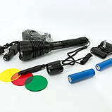 Ручний ліхтар з високою яскравістю, Ліхтар для дому з вбудованим акумулятором Невеликий ручний PQ-40, фото 5