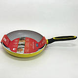 Сковорода для варіння Magio MG-1177 24 см, Сталева повітряна сковорода для смаження без масла OU-39, фото 2