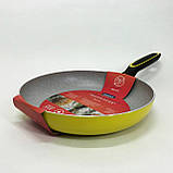 Сковорода для варіння Magio MG-1177 24 см, Сталева повітряна сковорода для смаження без масла OU-39, фото 10