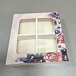 Коробка для mochi чотирьох штук 130х130х35 новорічна, фото 6