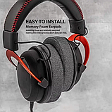 Амбушури HyperX Cloud Alpha Core Cloud III Stinger Core Cloud II Cloud Flight S Silver Сірі Тканинні Потовщені, фото 6