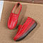 Мокасини Comfortly, лофери демисезонні, жіноче повсякденне взуття, сліпони на платформі туфлі на танкетці червоні 37 р Код 00-0695, фото 3