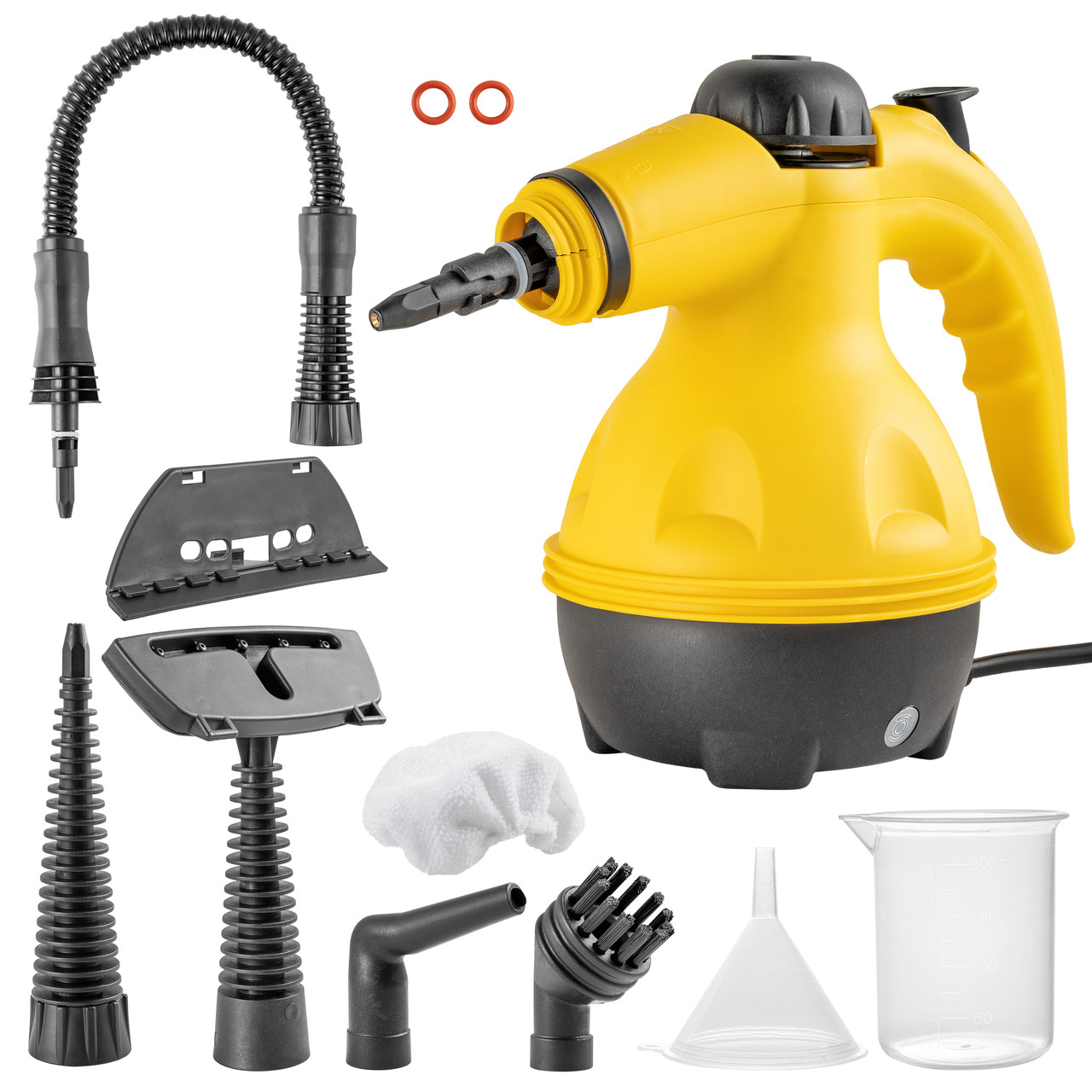 Пароочисник ручний +6 насадок Парогенератор для прибирання 1000 Вт., фото 1