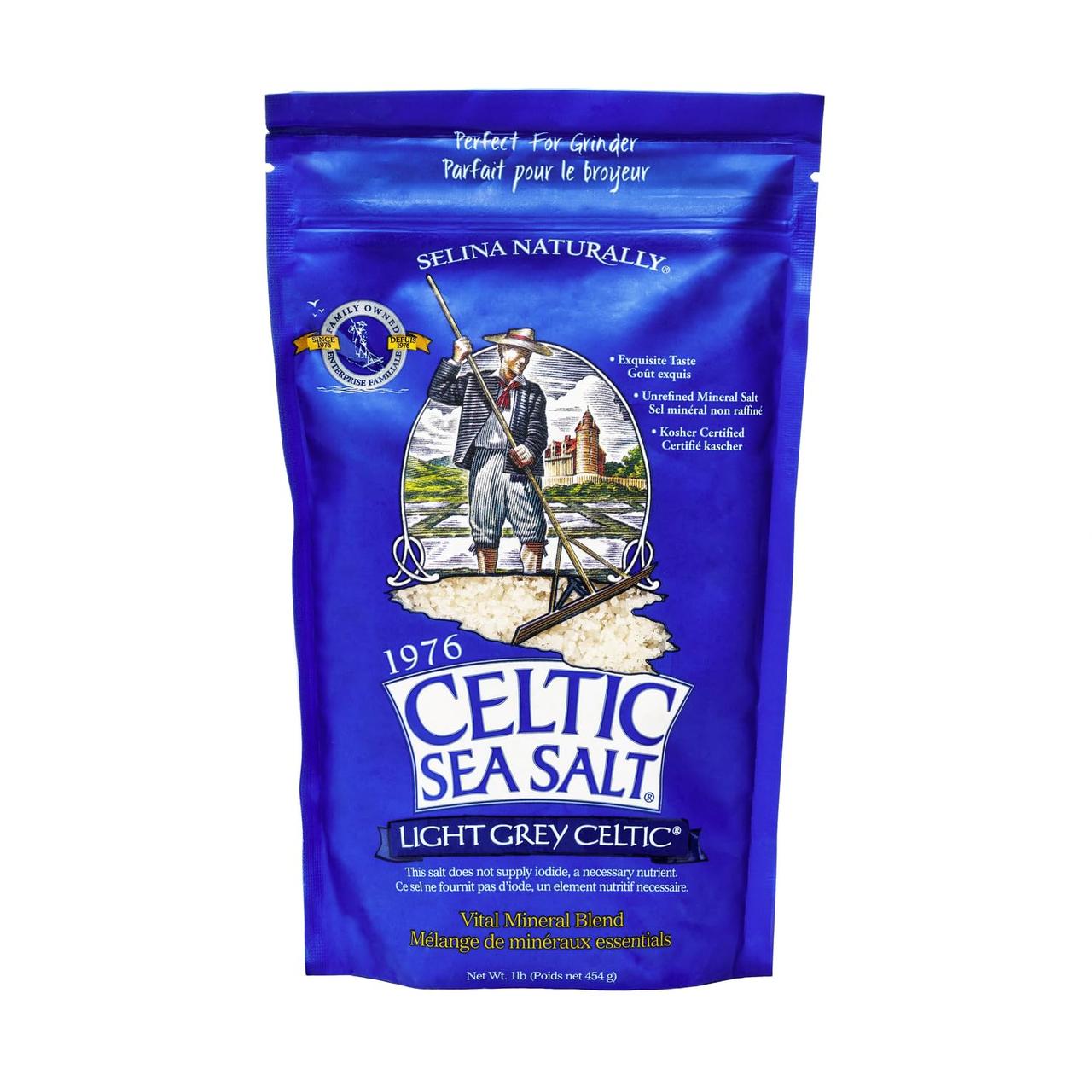 Celtic Sea Salt Light Grey Celtic Vital Mineral Blend 454 g, фото 1