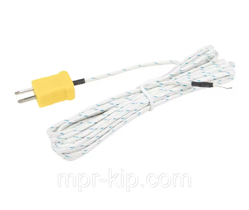 Термопара К-типу TP-01-F5, діапазон вимірювання від -50°C до +300°C, довжина 5 метрів, фото 1
