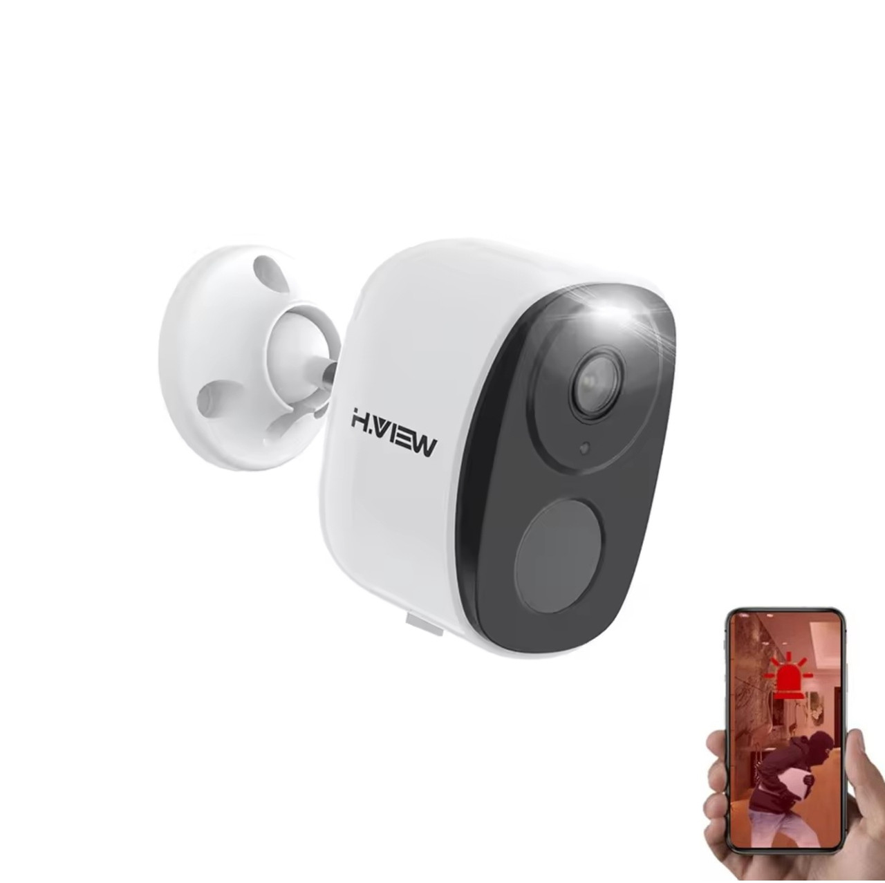 Камера безпеки акумуляторна H.VIEW HV-WP01 3Mp WiFi. O-KAM Pro, фото 1