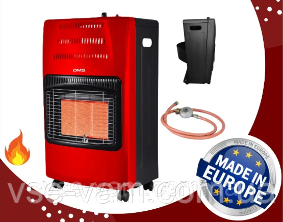 Німеччина газовий нагрівач конвектор DMS 4,2 квт + редуктор зі шлангом, фото 1