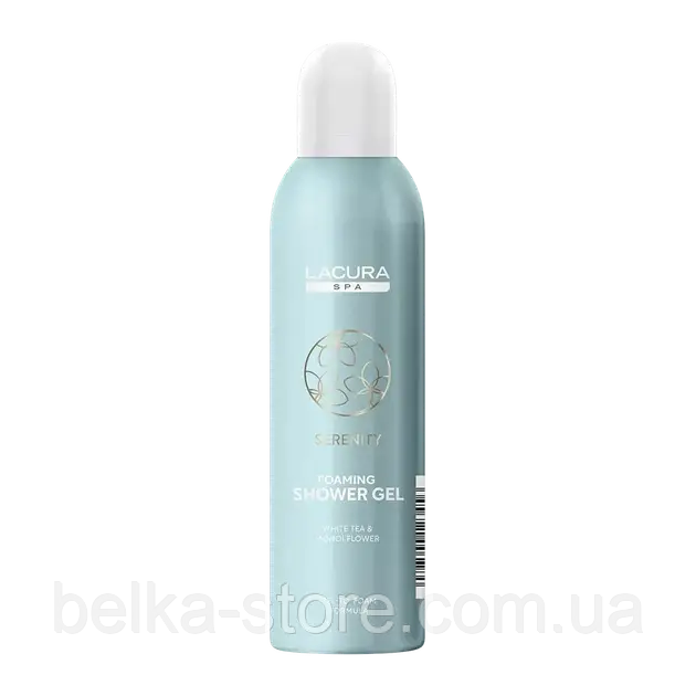 Парфумована гель-піна для душу LACURA Spa Serenity з ароматом білого чаю та квіткою маной, 200 мл, фото 1