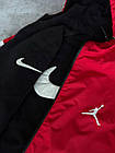 Куртка Jordan тепла двостороння спортивна червона з капюшоном молодіжна куртка джордан флісова до -7, фото 7