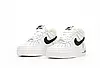 Зимові кросівки Nike Air Force 1 Low Winter White теплі з хутром Найк Форс білі з чорним низькі жіночі чоловічі, фото 3