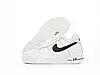 Зимові кросівки Nike Air Force 1 Low Winter White теплі з хутром Найк Форс білі з чорним низькі жіночі чоловічі, фото 5