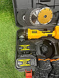 Акумуляторна болгарка DeWalt DCG413 (48V, 6AH) Безщіткова кутова шліфувальна машина 125 мм Деволт, фото 4